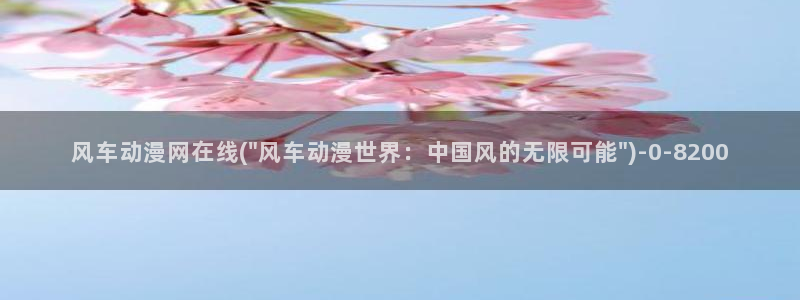 飞机杯动漫：风车动漫网在线(\